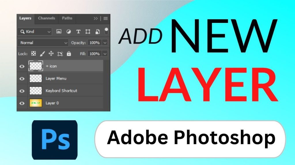 How to add a new layer in Photoshop - Digital Growth Tutor tutorial